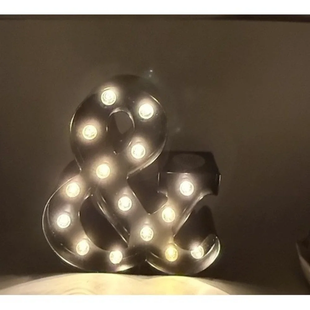 Target Ampersand Black Marquee Light & Battery Operated